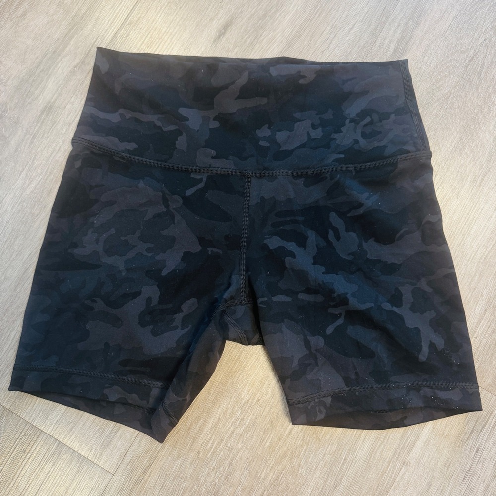 Lululemon Align High-Rise Short 6 Heritage 365 Camo Deep Coal Multi Size 10